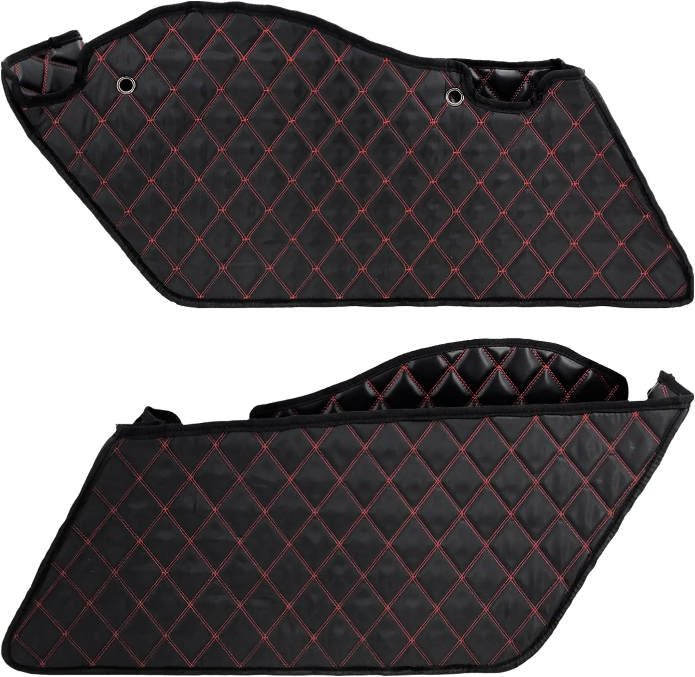 HDBUBALUS Non-Stretched Saddlebag Liners Inserts Red Thread Compatible with Harley Touring Electra Street Glide Road King 2014-2023 1 Pair