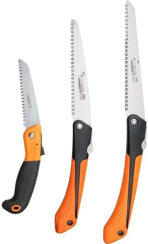 Heavy Duty Folding Saw, Extra Long 6" 8" 10" Blade Hand Saw for, Camping, Dry Pruning, with Hard Teeth and Safety Lock, TPR Comfort Grip