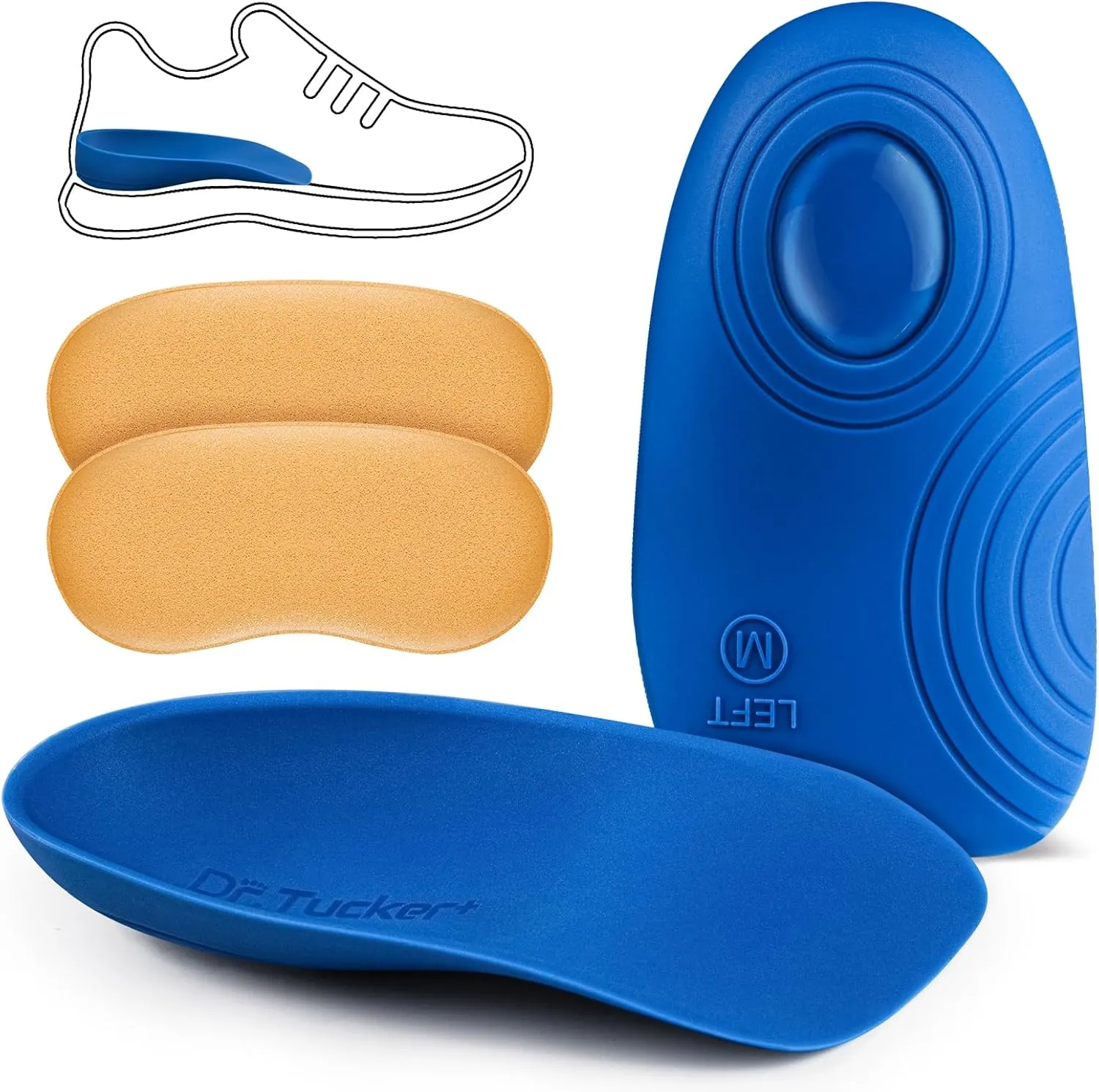 Heel Cups for Heel Pain Relief | Heel Cushion for Standing All Day | Heel Pads for Foot Pressure Relief, Plantar Fasciitis Relief and Heel Spur Relief