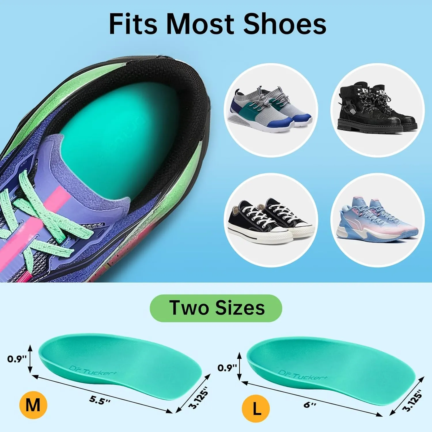 Heel Cups for Heel Pain Relief | Heel Cushion for Standing All Day | Heel Pads for Foot Pressure Relief, Plantar Fasciitis Relief and Heel Spur Relief
