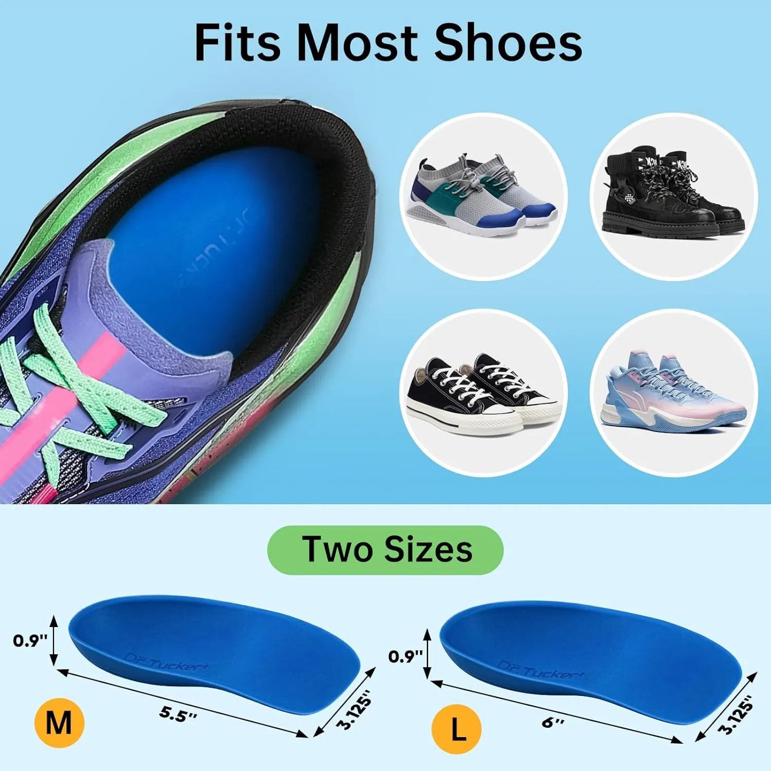 Heel Cups for Heel Pain Relief | Heel Cushion for Standing All Day | Heel Pads for Foot Pressure Relief, Plantar Fasciitis Relief and Heel Spur Relief