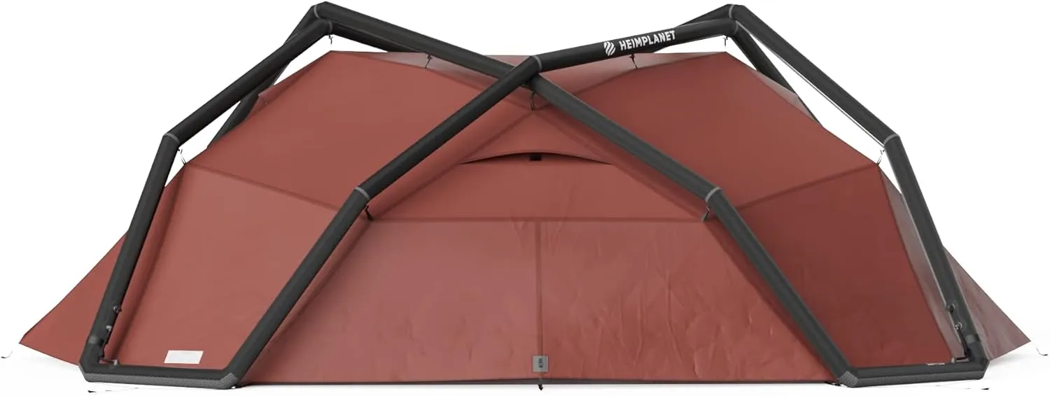 HEIMPLANET Original | Backdoor V2, 4 Person Inflatable Camping Tent | No Poles Required | Outer Tent and Floor - 5000mm | Supports 1% for The Planet