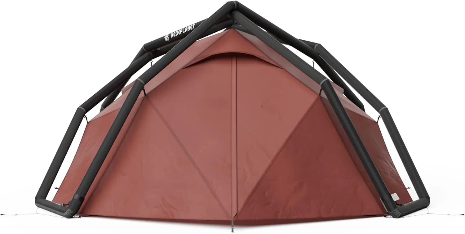 HEIMPLANET Original | Backdoor V2, 4 Person Inflatable Camping Tent | No Poles Required | Outer Tent and Floor - 5000mm | Supports 1% for The Planet