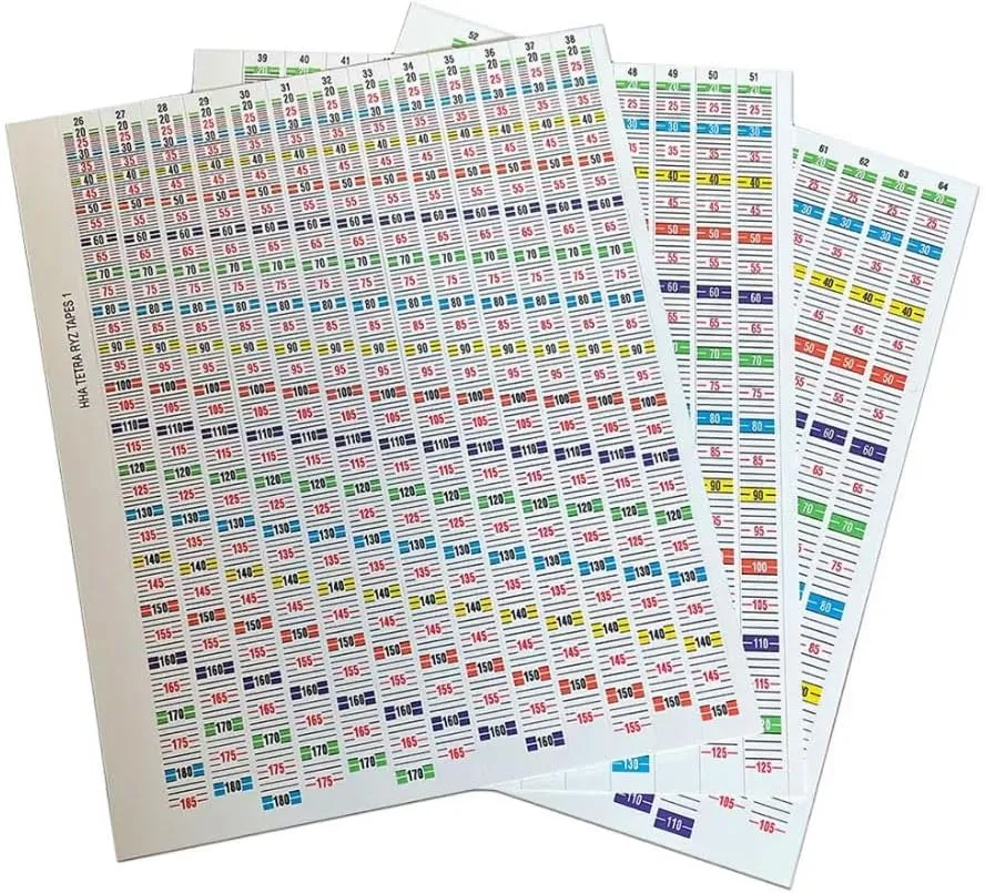 HHA Replacement Sight Tapes for NYTRX, NYTRX PRO, RYZ and Long Distance Tetra Archery Bow Sight Tape
