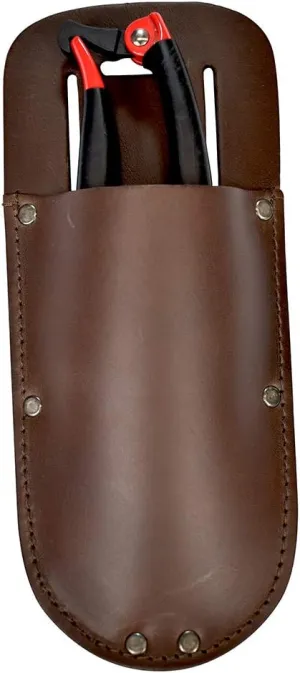 Hide & Drink, Thick Leather Holster for Pruning Shears w/Belt Loop Garden Scissors Sheath, Folding Saw, Construction & Utility Tools Pouch, Handmade Includes 101 Year Warranty