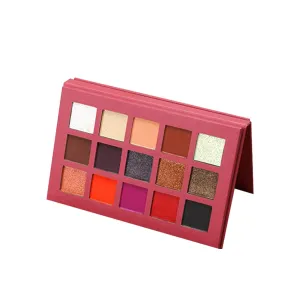 Highly Pigmented Eye Makeup Palette , 15 Colors Matte Shimmer Metallic Eyeshadow Pallet Long Lasting Blendable Natural Colors Waterproof Make Up Eye Shadows Cosmetics Gift Kit-Great for Travel