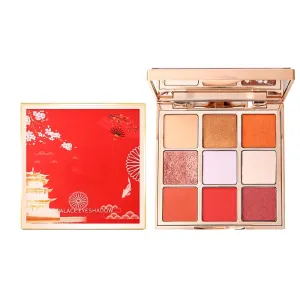 Highly Pigmented Eyeshadow Palette , 9 Colors Matte Shimmer Metallic Eyeshadow Palette Water proof Blendable Long Lasting Natural Colors Make Up Eyeshadow Cosmetics Gift Kit-Great for Travel (#02)