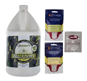 Home Brew Ohio Complete Fruit Wine Base Kit-Blackberry 128 oz. Jug