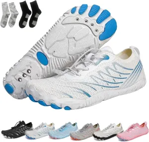 Hrtesus Grounding Shoes with Copper for Women Men Earthing Shoes Grounded Barefoot Footwear Wide Toe Highly Elastic Non-Slip Sneakers