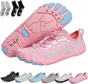Hrtesus Grounding Shoes with Copper for Women Men Earthing Shoes Grounded Barefoot Footwear Wide Toe Highly Elastic Non-Slip Sneakers