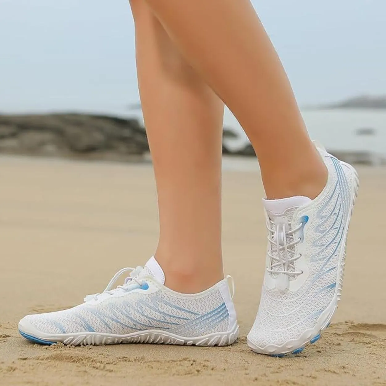 Hrtesus Grounding Shoes with Copper for Women Men Earthing Shoes Grounded Barefoot Footwear Wide Toe Highly Elastic Non-Slip Sneakers