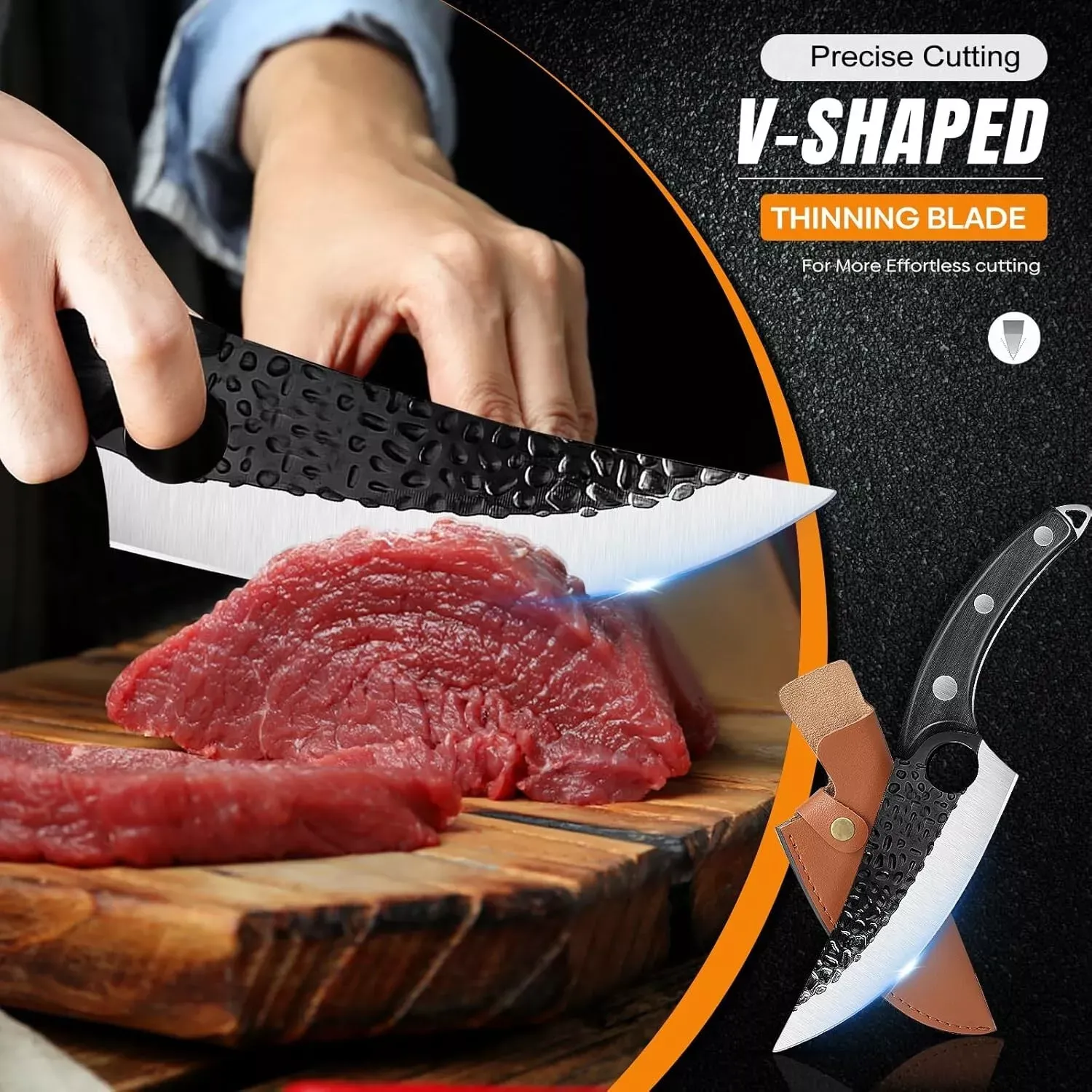 Huusk Matsato Knife- Sharp All-Round - Perfect for Chefs & Home Cooking