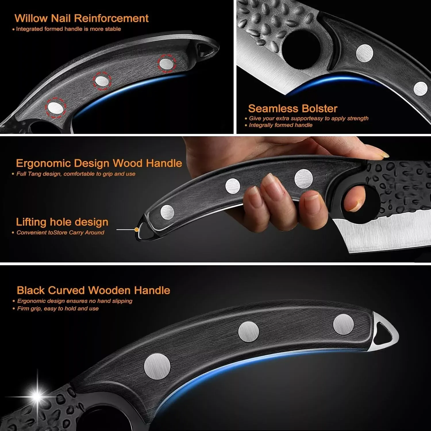 Huusk Matsato Knife- Sharp All-Round - Perfect for Chefs & Home Cooking