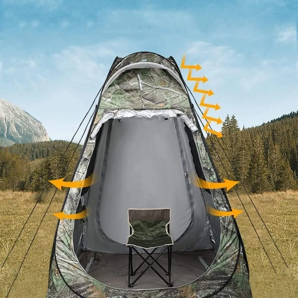 Ice Fishing Shelter Tent 2 People Ice Fishing Tent Sunshade Winter Ice Fishing Tents Large Space for Changing Outdoor Fishing Bathing Storage Room(Green)