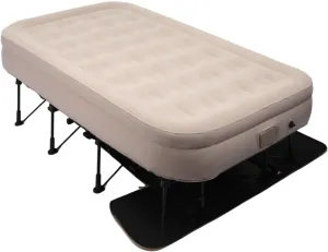 iHomey Air Mattress with Frame & Rolling Case, Self Inflatable, Blow Up Bed Auto Shut-Off, Comfortable Surface AirBed, Best for Guest, Travel, Vacation, Camping