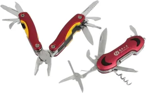 IIVVERR Red Yellow Metal Handle Cutter Opener Saw Scissors Multifunction Folding Plier (El abrelatas del cortador de la manija del metal amarillo rojo vio las tijeras alicates plegables multifuncional