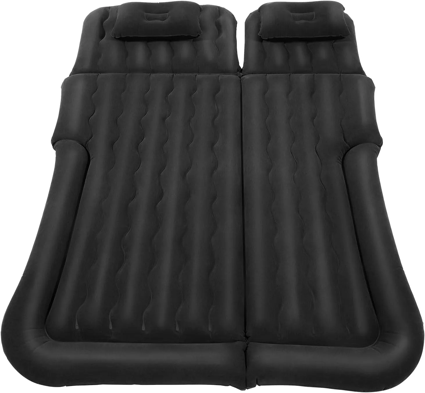 Inflatable Bed Mattress Car Bed Truck Air Mattress Back Seat Sleeping Beds Quick Inflation Travel Bed with Air Pump Comfortable for Camping Fits Most Car Tent SUV Sedan Pickup Back Seat (black)