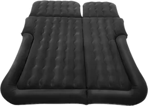 Inflatable Car Air Mattress for Camping, Flocking Car Bed with Air Pump & 2 Pillows, Thickened Travel Car Bed Sleeping Pad, Car Sleeping Mattress Bed for Universal SUV