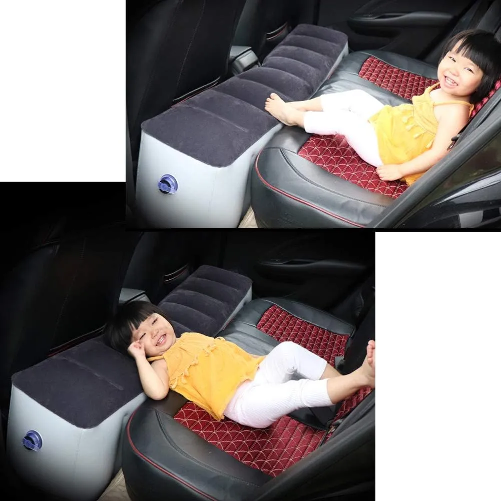 Inflatable Car Air Travel Bed Mattress for Back Seat Gap Pad, 130×28×42 cm Auto Accessories Inflation Bed Without AIR Pump