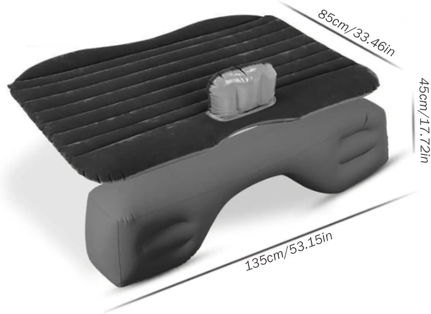 Inflatable Car Mattress for Toyota Handlander 7-Seats 2009-2014, Thickened Portable Collapsible Travel Mattress Sports Outdoors All Weather Use,B