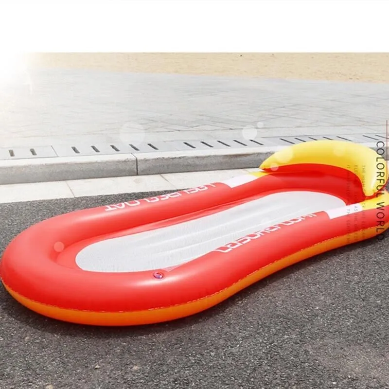 Inflatable Floating Water Hammock Pool Lounger Swimming Mattress Beach Recliner
