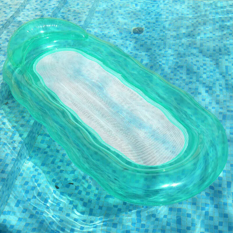 Inflatable Floating Water Hammock Pool Lounger Swimming Mattress Beach Recliner