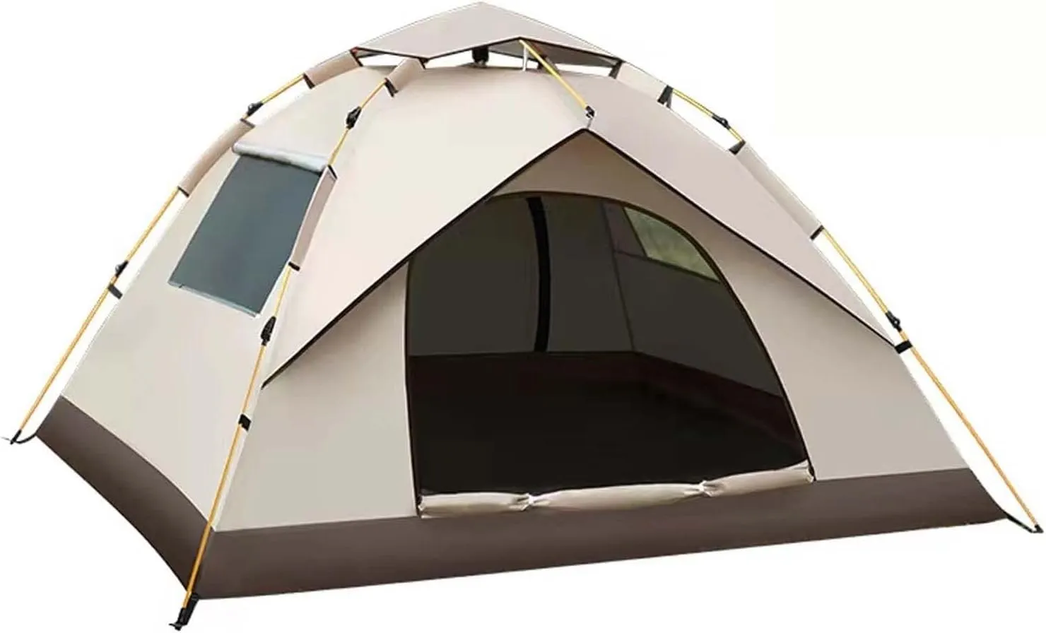 Instant Pop Up Camping Tent 83x79x53 Inch, Family Tent with 60s Setup, Waterproof Windproof 4 Seasons Tent for Camping, Hiking, Backpacking, Outdoor Adventures