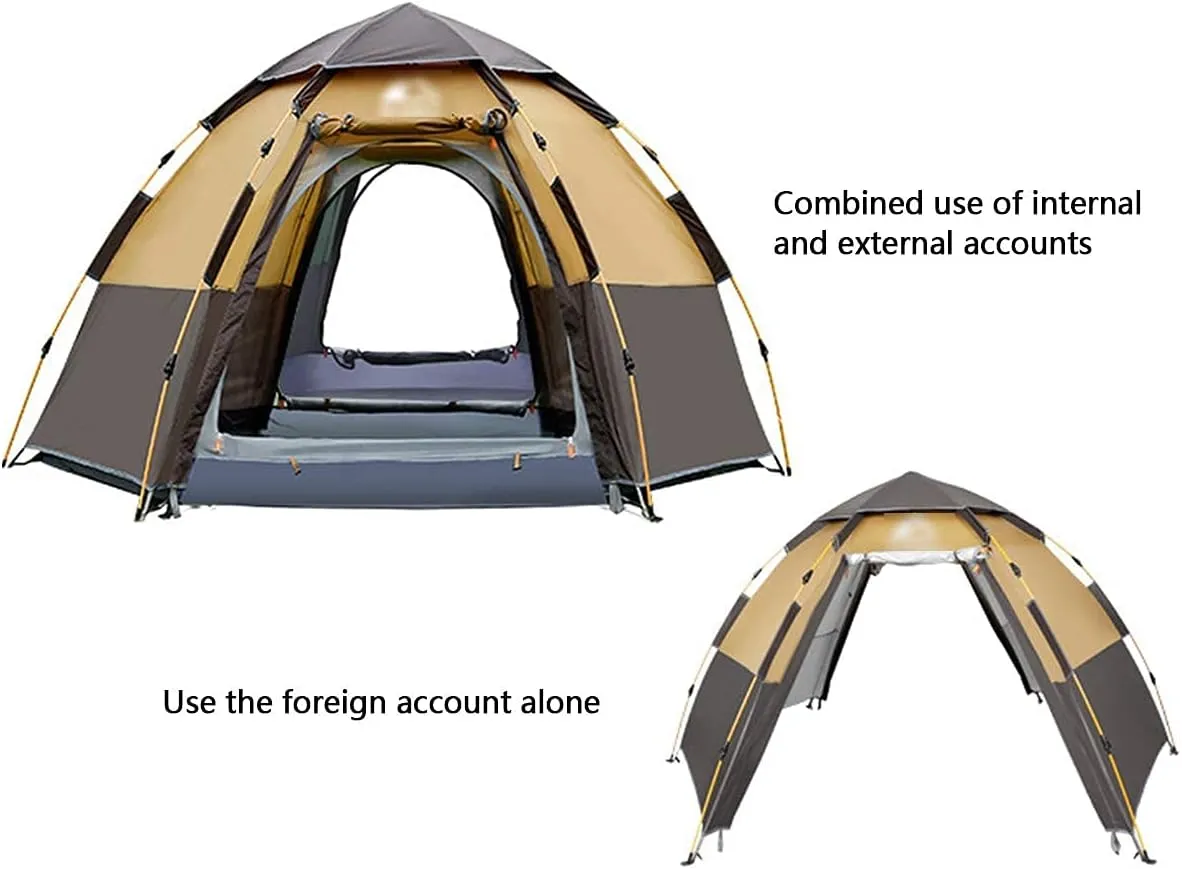 Instant Pop Up Tent Family Camping Tent 3/4/5/6/7/8 Person Portable Tent Automatic Tent Windproof for Camping Hiking Mountaineering