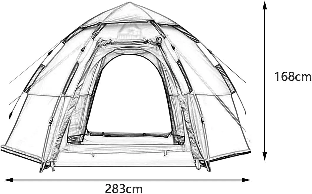 Instant Pop Up Tent Family Camping Tent 3/4/5/6/7/8 Person Portable Tent Automatic Tent Windproof for Camping Hiking Mountaineering