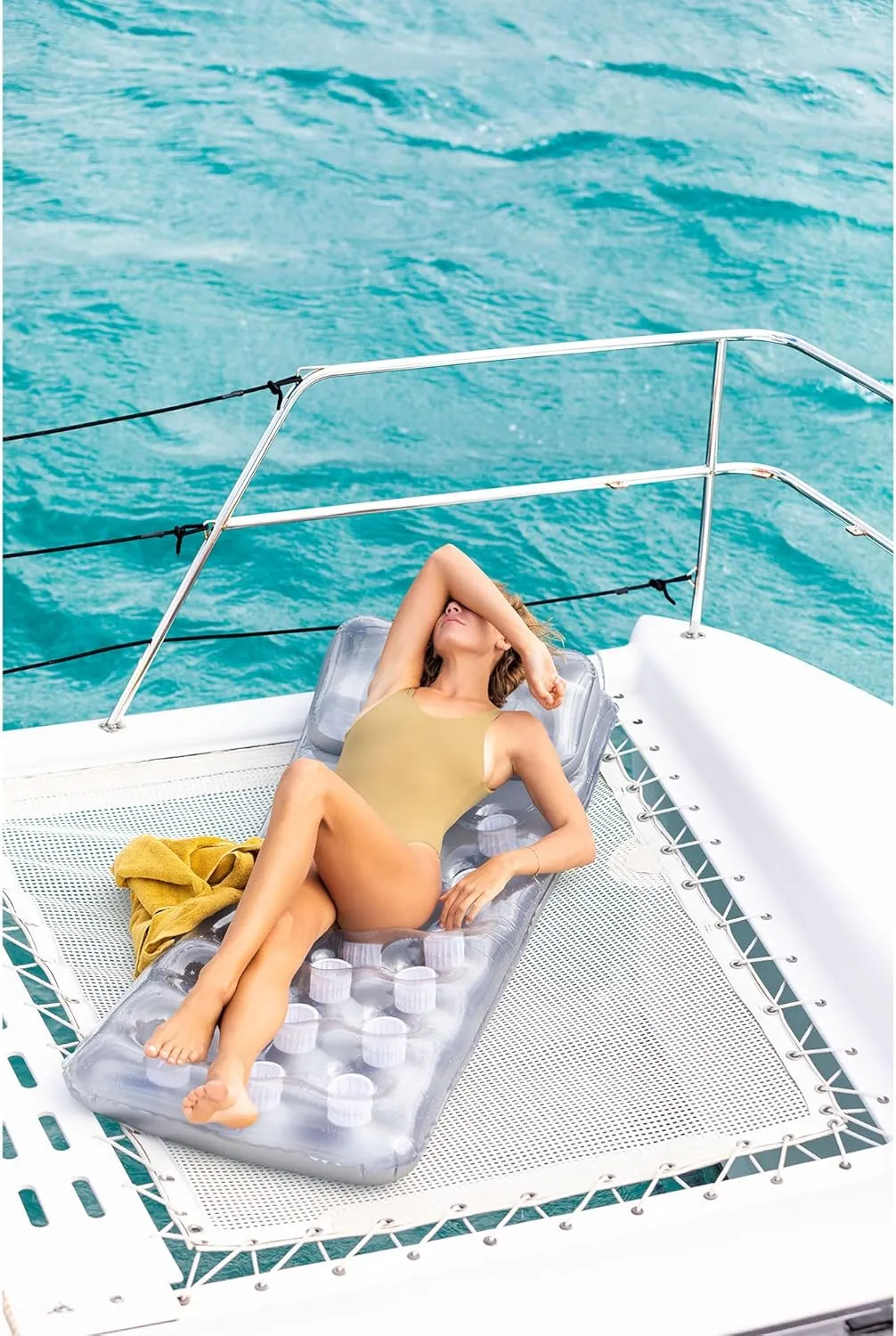 Intex 18-Pocket Mattress Suntanner Pool Lounger w/Headrest (4 Pack) | 58894EP