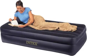 Intex 66707E Comfort Bed - Rising Comfort Twin Airbed with built-in Electric Pump