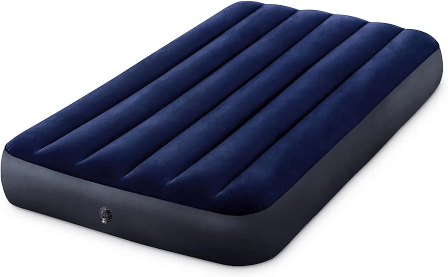Intex 75 x 39 x 10 Inch Dura-Beam Fiber-Tech Vinyl Standard Downy Air Mattress with Plush Top and 2-in-1 Valve, Twin (Pump Not Included)