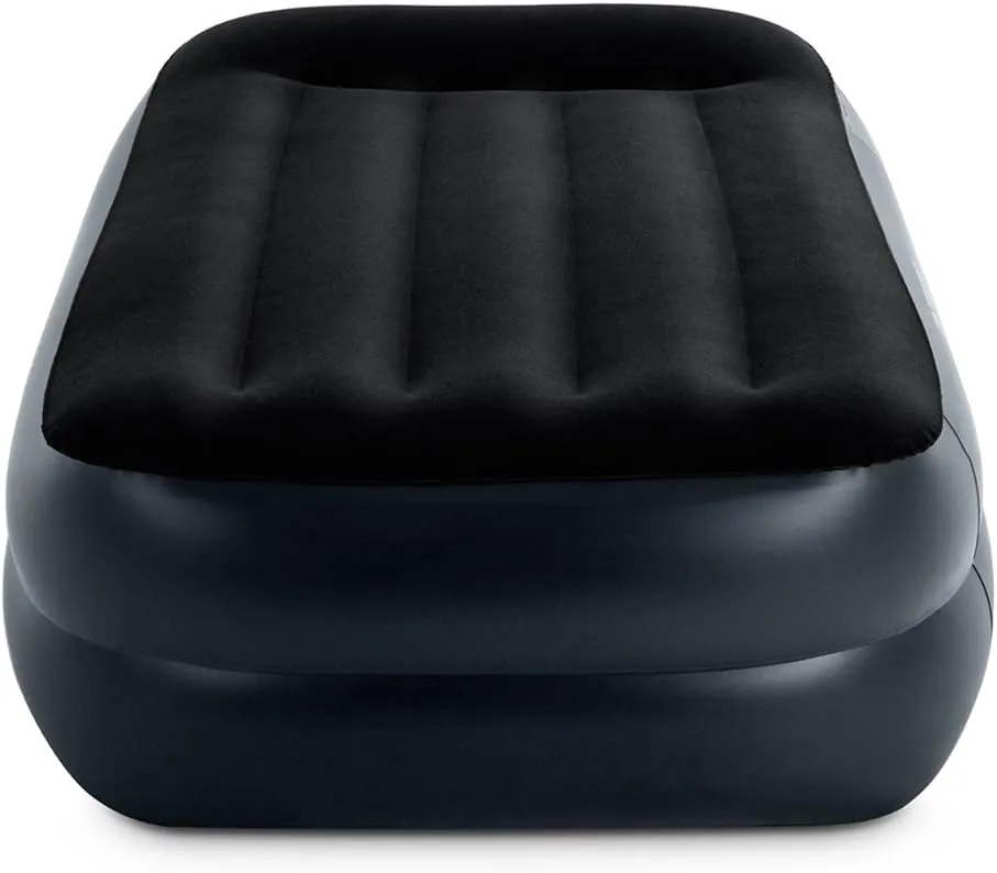 Intex Dura-Beam Standard Series Pillow Rest Raised Airbed w/Built-in Pillow & Electric Pump