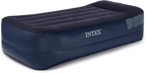 Intex Pillow Dura-Beam Series Rest Raised Airbed with Internal Pump (2020 Model)