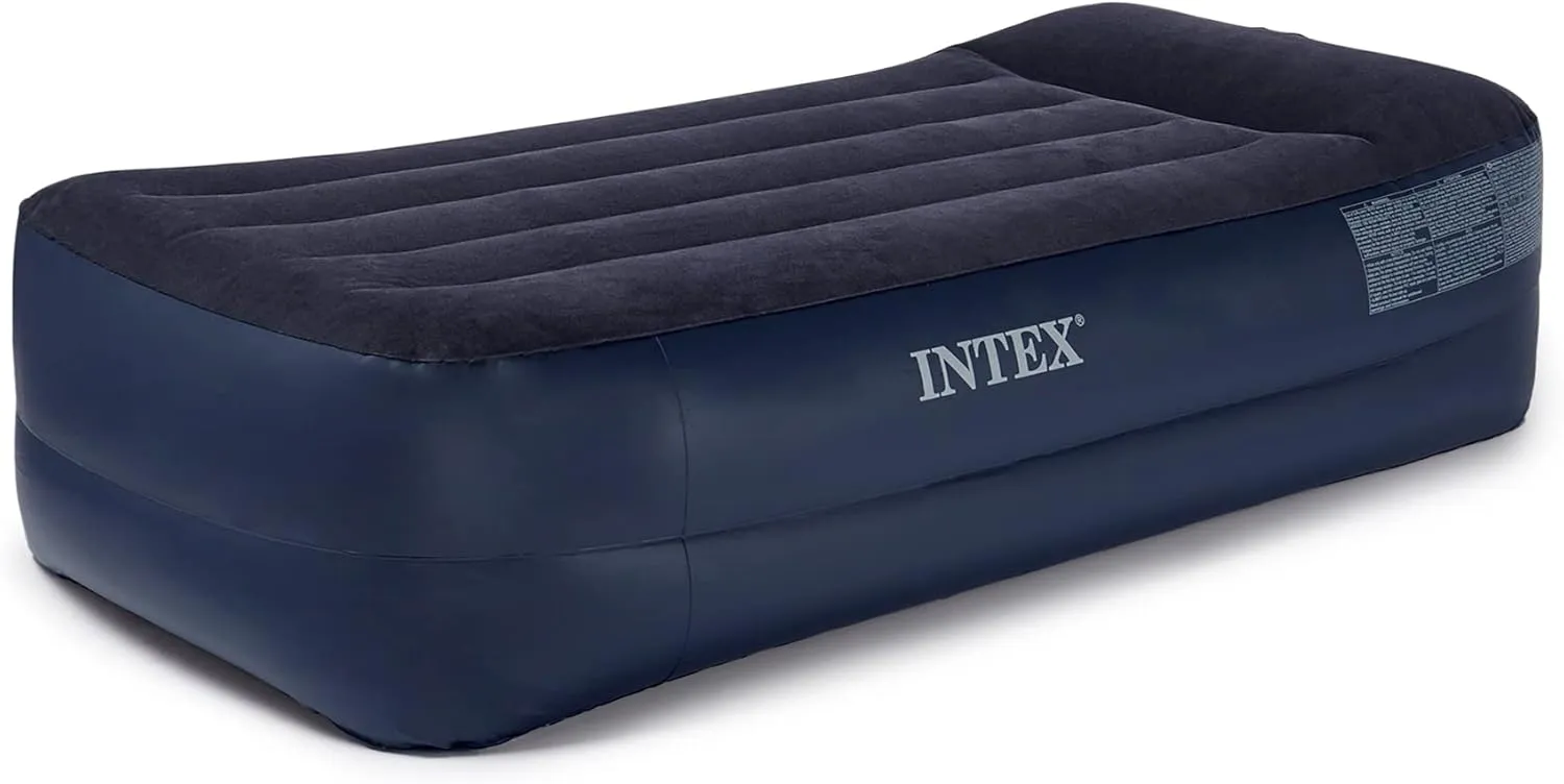 Intex Pillow Dura-Beam Series Rest Raised Airbed with Internal Pump (2020 Model)