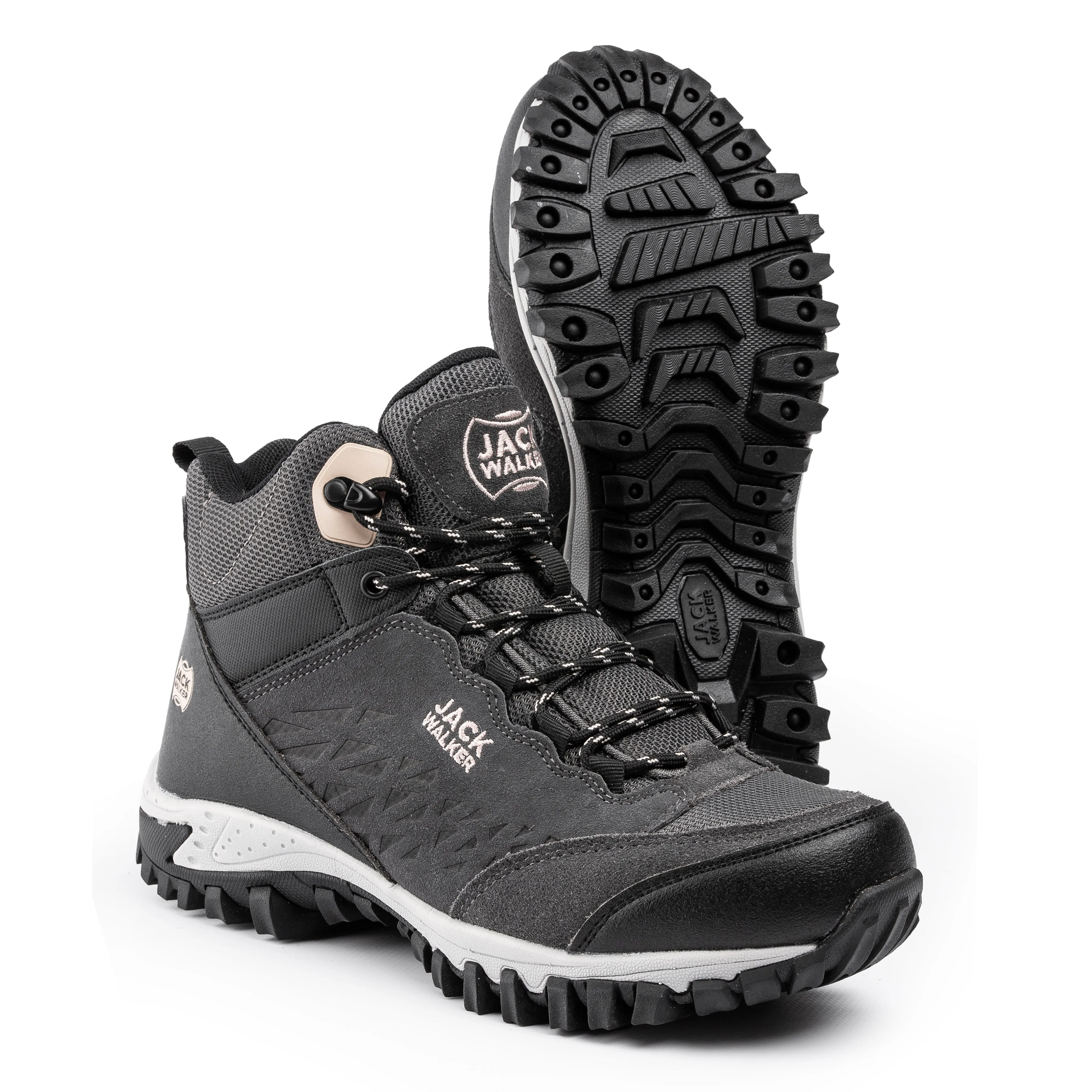 Jack Walker Women Waterproof Hiking Boots Lightweight Trekking Walking Shoes Rose Gold JW2005