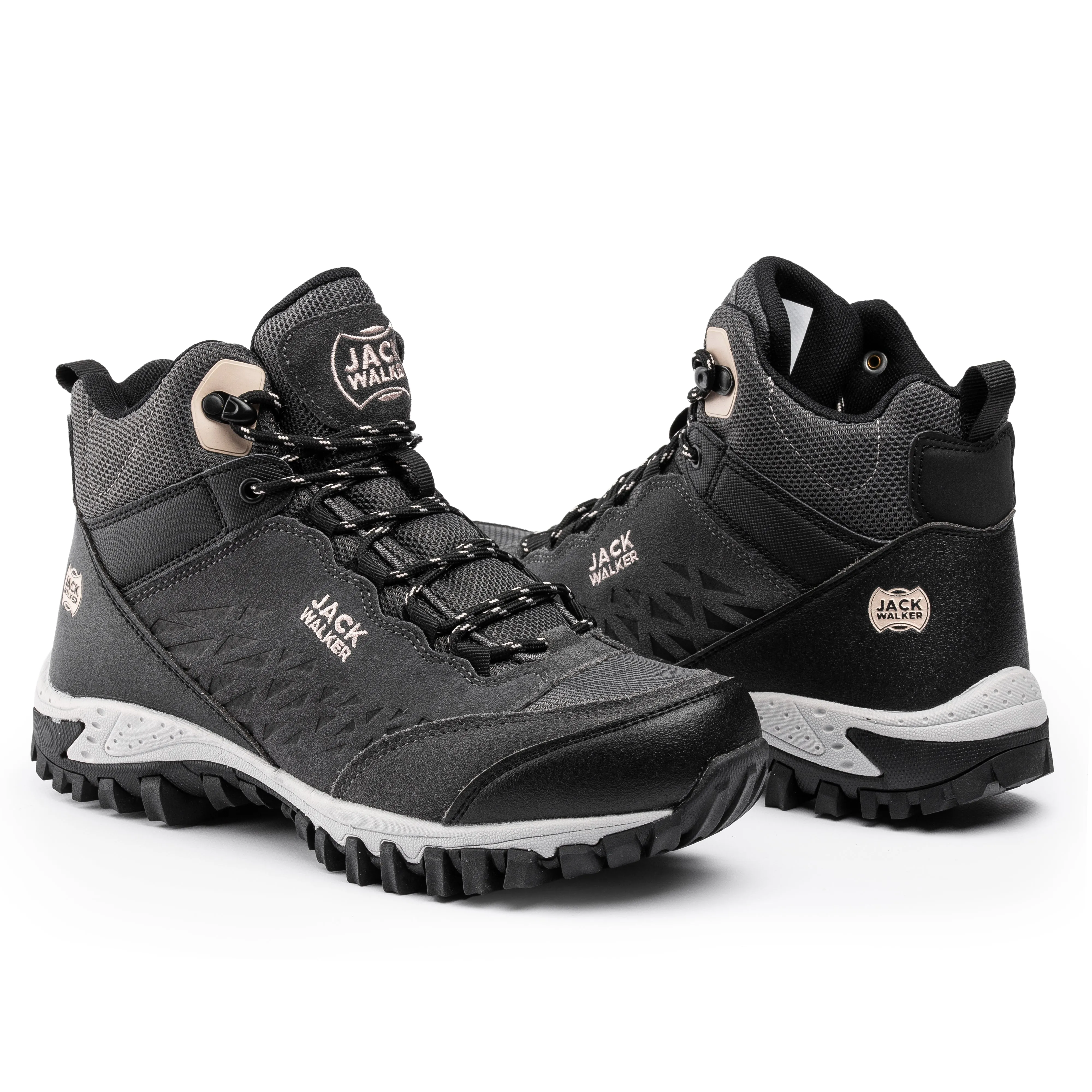 Jack Walker Women Waterproof Hiking Boots Lightweight Trekking Walking Shoes Rose Gold JW2005