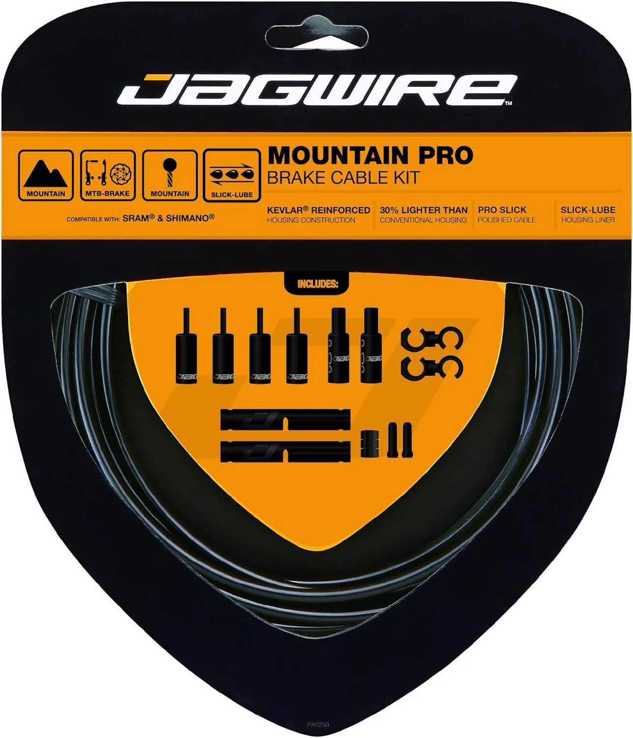 Jagwire Mountain Pro Complete Brake Cable Kit - Black