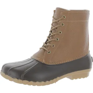 JBU by Jambu Men Classic Duck Lace UP Maine Waterproof Boots Fur Insoles Brown Tan 13
