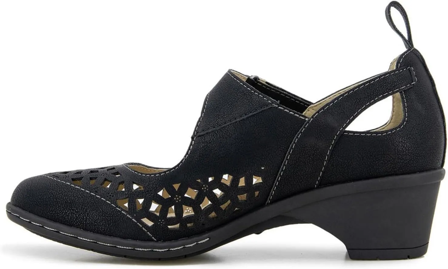 JBU Jolene Women's Comfort Casual Adjustable Ankle Strap Pump