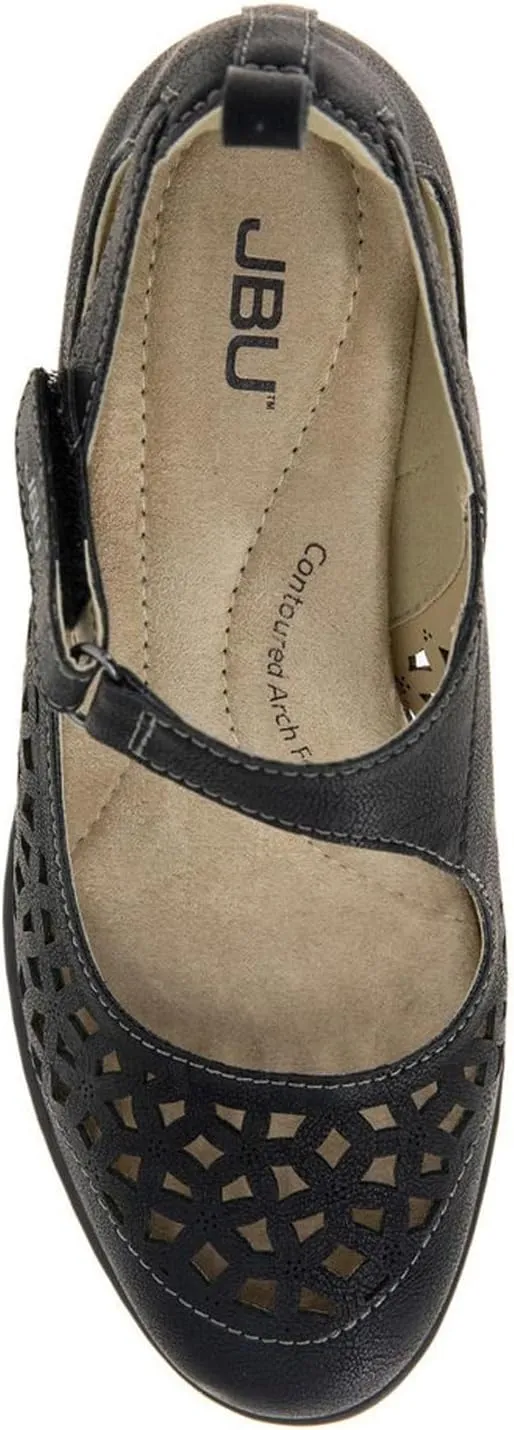 JBU Jolene Women's Comfort Casual Adjustable Ankle Strap Pump