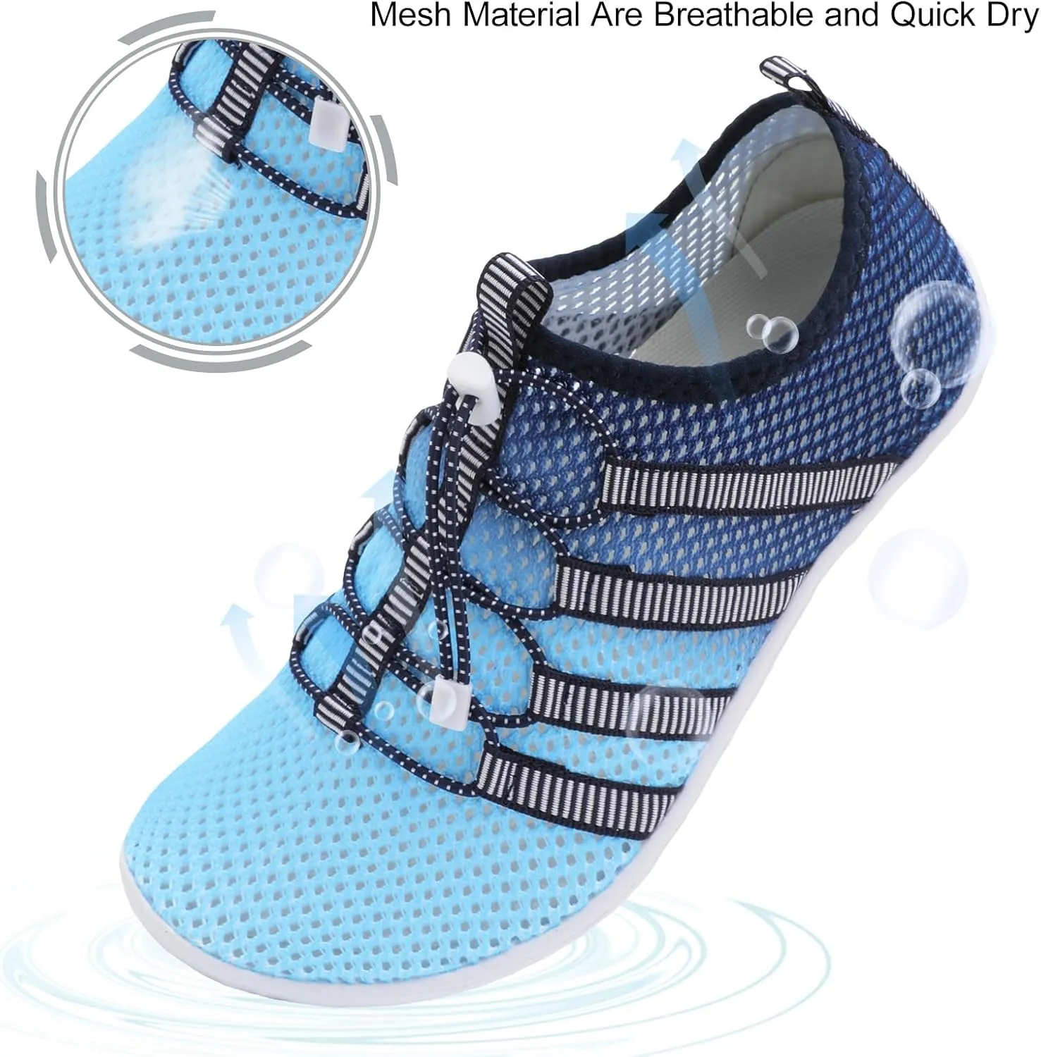 JIASUQI Athletic Hiking Beach Water Shoes Barefoot Aqua Swim Sports Walking Shoes for Women Men
