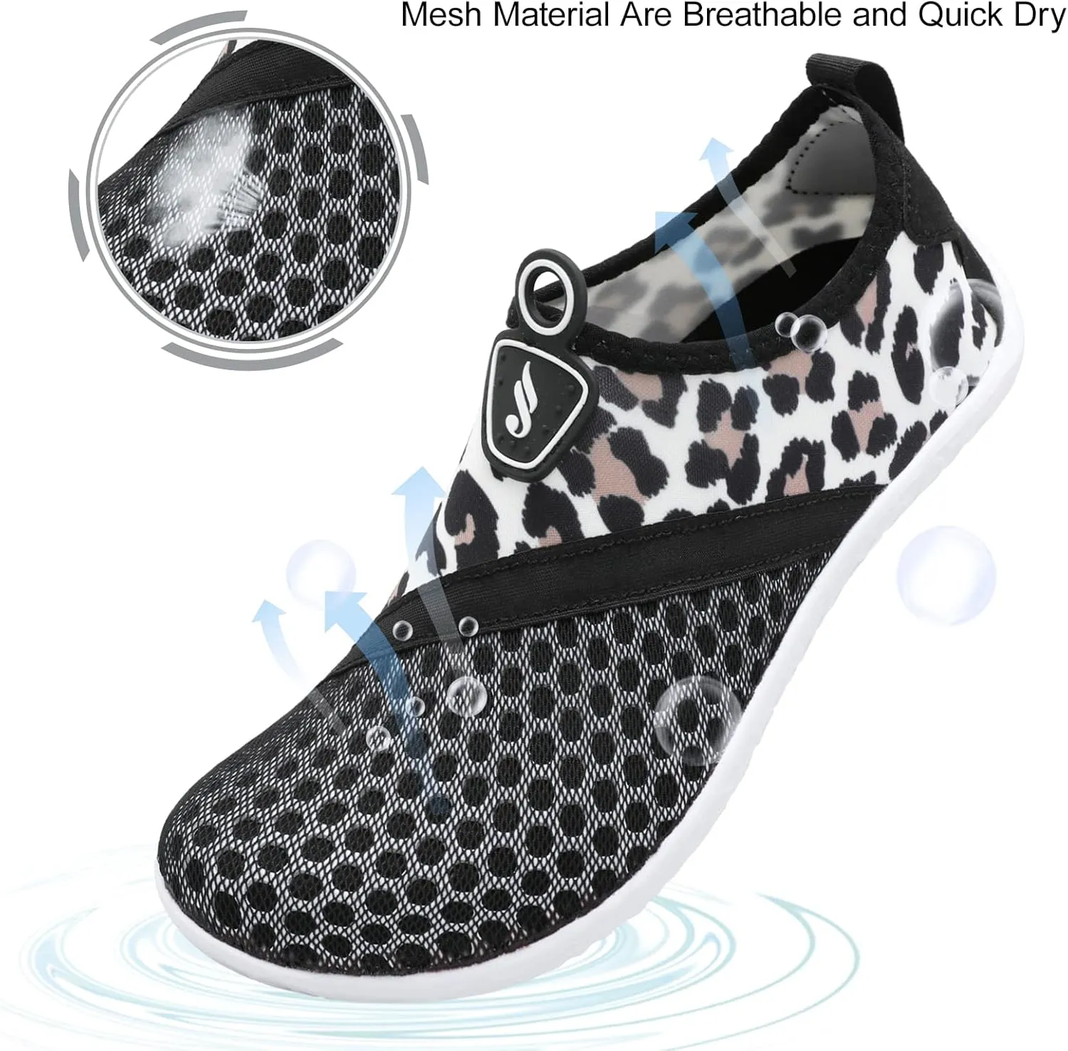 JIASUQI Athletic Hiking Beach Water Shoes Barefoot Aqua Swim Sports Walking Shoes for Women Men