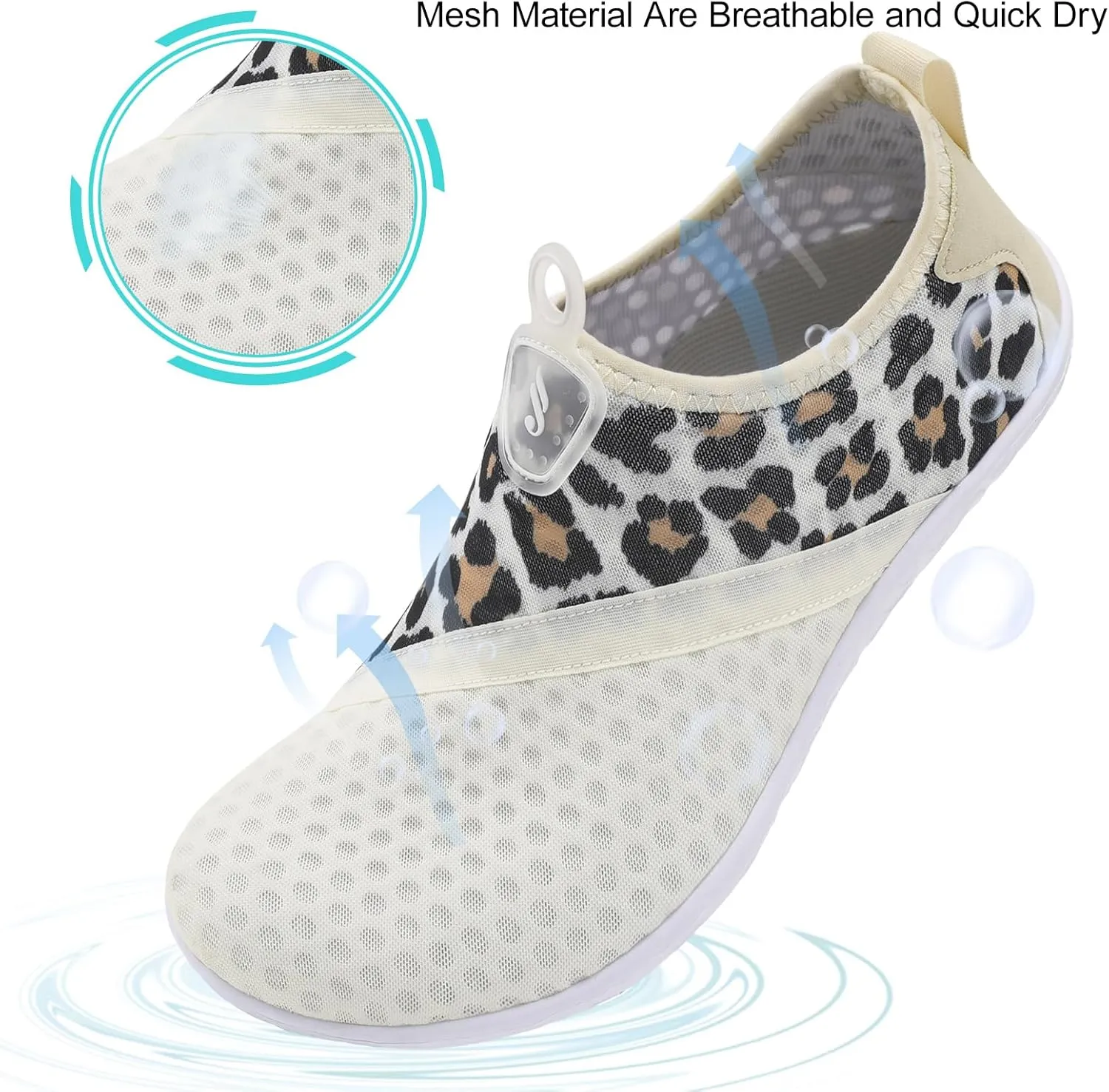 JIASUQI Athletic Hiking Beach Water Shoes Barefoot Aqua Swim Sports Walking Shoes for Women Men