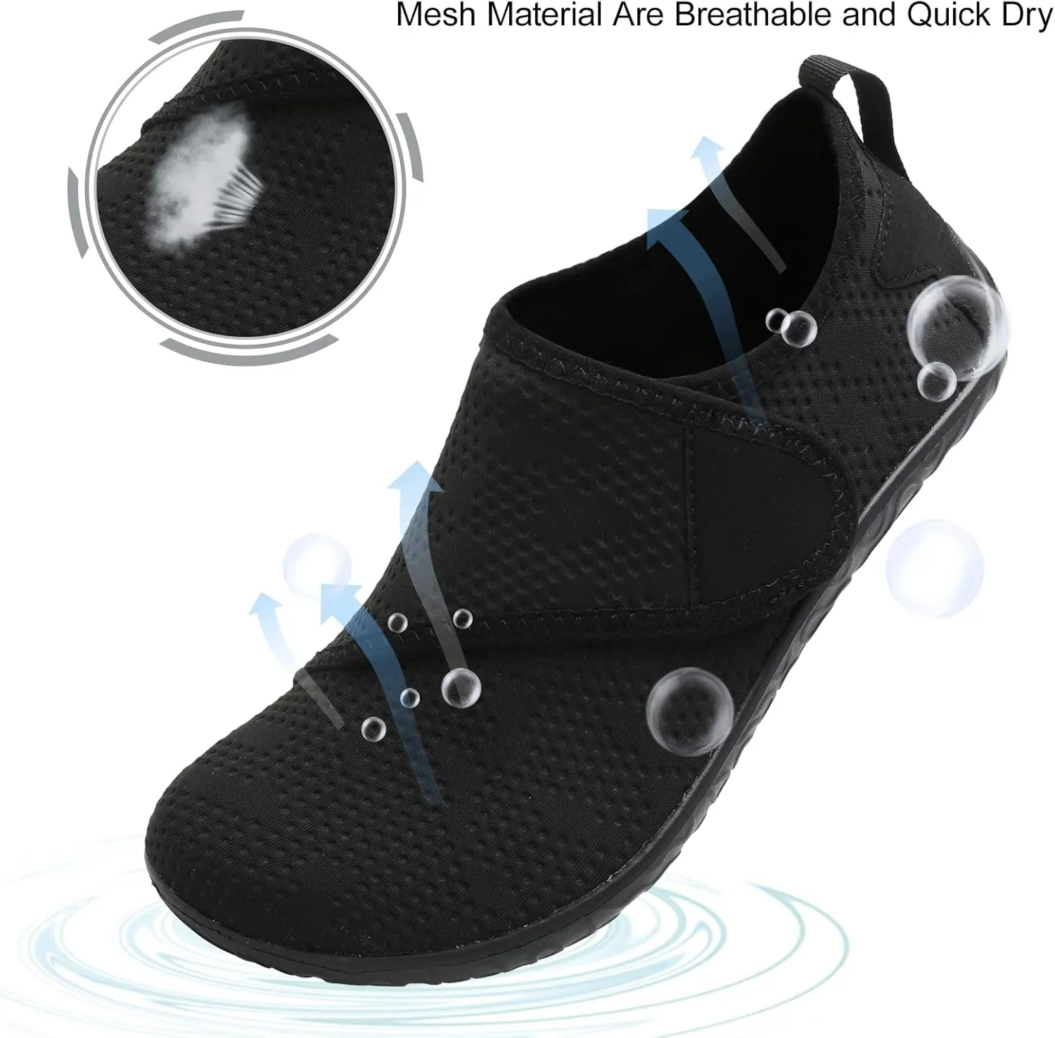 JIASUQI Athletic Hiking Beach Water Shoes Barefoot Aqua Swim Sports Walking Shoes for Women Men