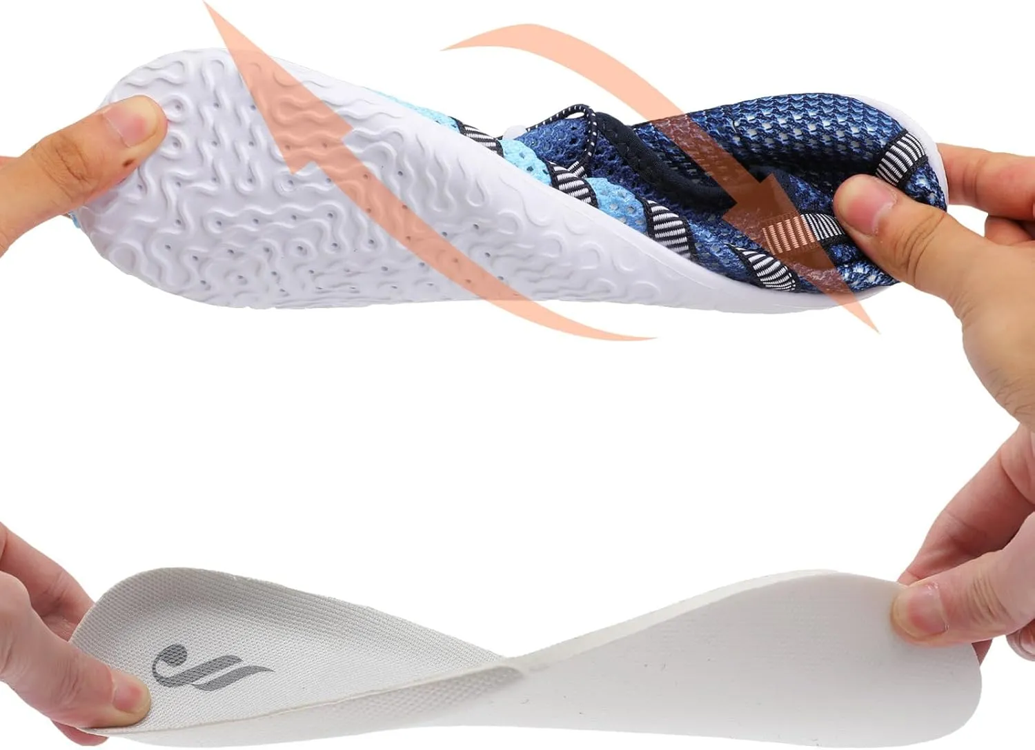 JIASUQI Athletic Hiking Beach Water Shoes Barefoot Aqua Swim Sports Walking Shoes for Women Men