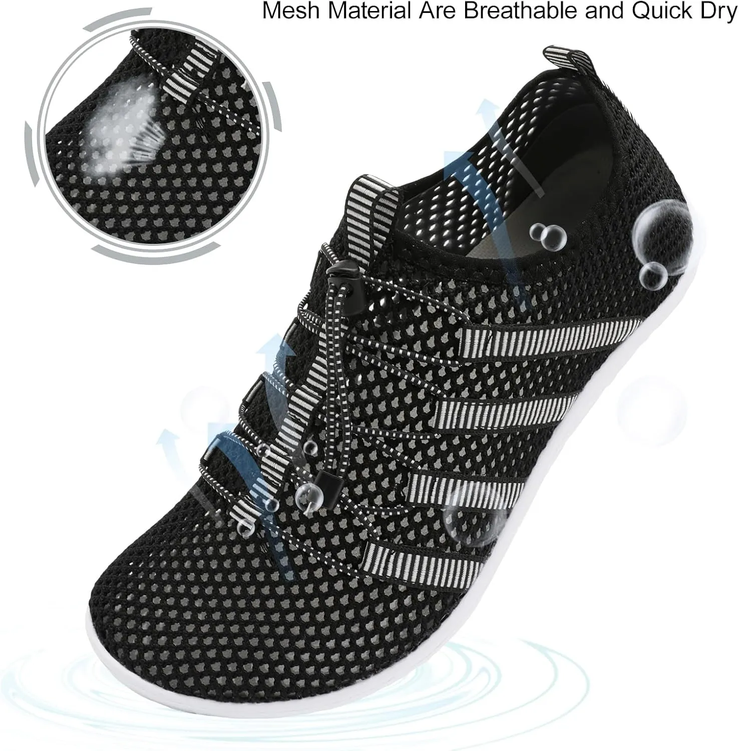 JIASUQI Athletic Hiking Beach Water Shoes Barefoot Aqua Swim Sports Walking Shoes for Women Men