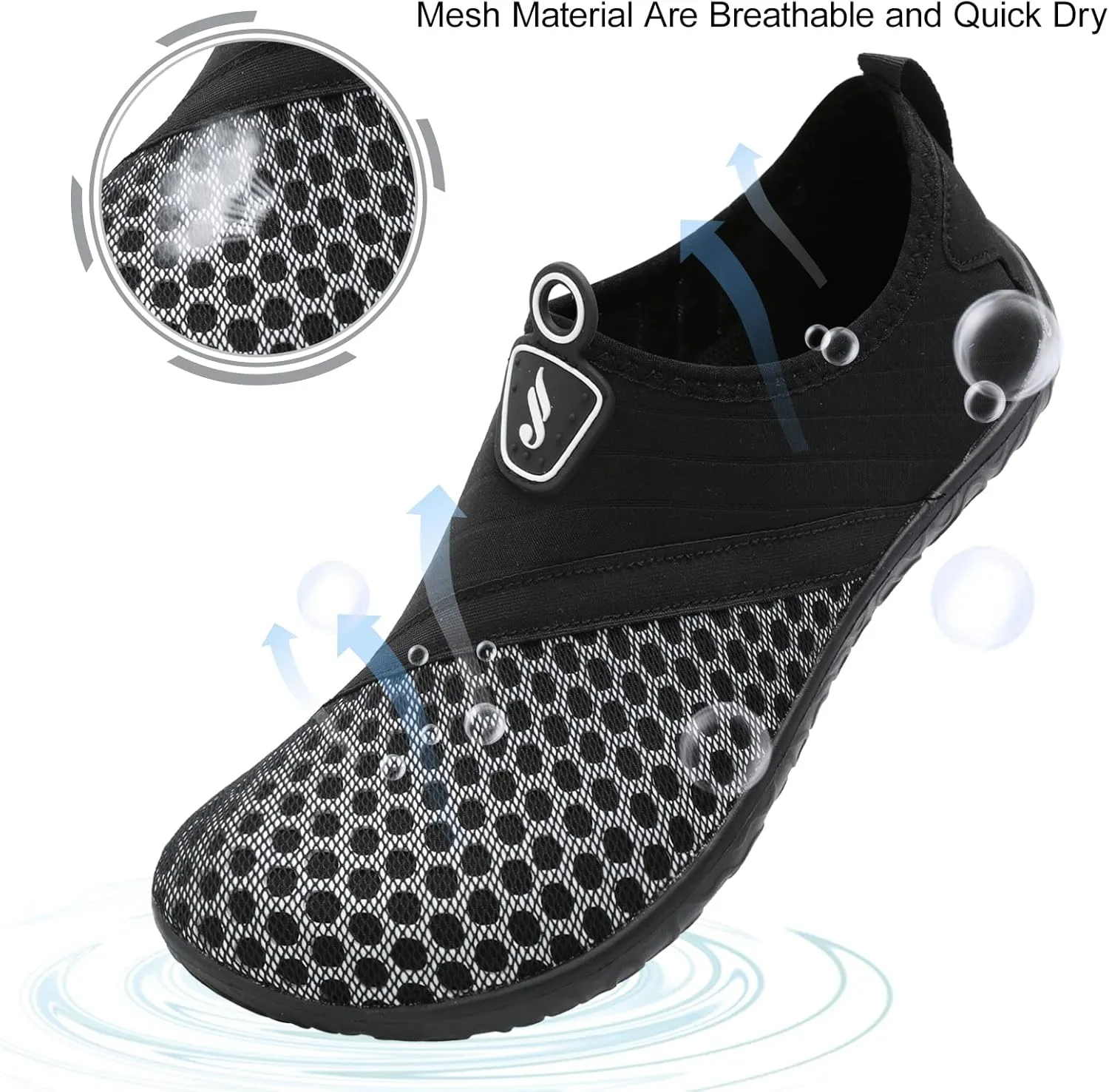 JIASUQI Athletic Hiking Beach Water Shoes Barefoot Aqua Swim Sports Walking Shoes for Women Men
