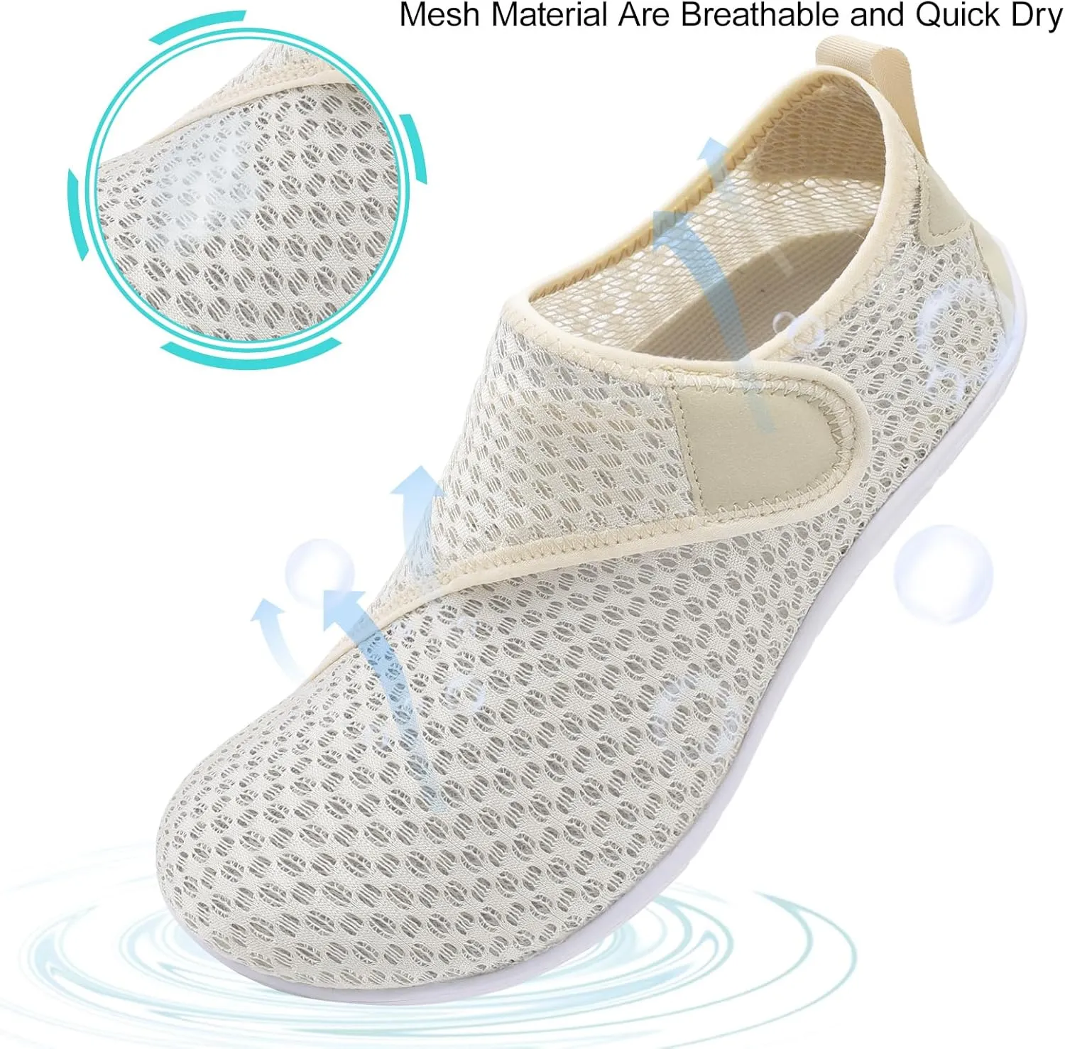 JIASUQI Athletic Hiking Beach Water Shoes Barefoot Aqua Swim Sports Walking Shoes for Women Men