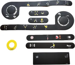 JLG Platform Control Box Decal Kit JLG 2910866 JLG Platform Console Decal JLG Lift Part for JLG Scissor Lift E300AJP M45A E450AJ M600JP